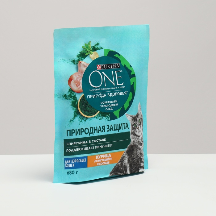 Сухой корм Purina One Сухой корм Purina One "Природа здоровья" для кошек, курица, 680 г