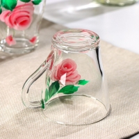 Набор кружек «Розовые лепестки», 250 мл, в подарочной упаковке, 6 шт, микс Набор кружек «Розовые лепестки», 250 мл, в подарочной упаковке, 6 шт, микс