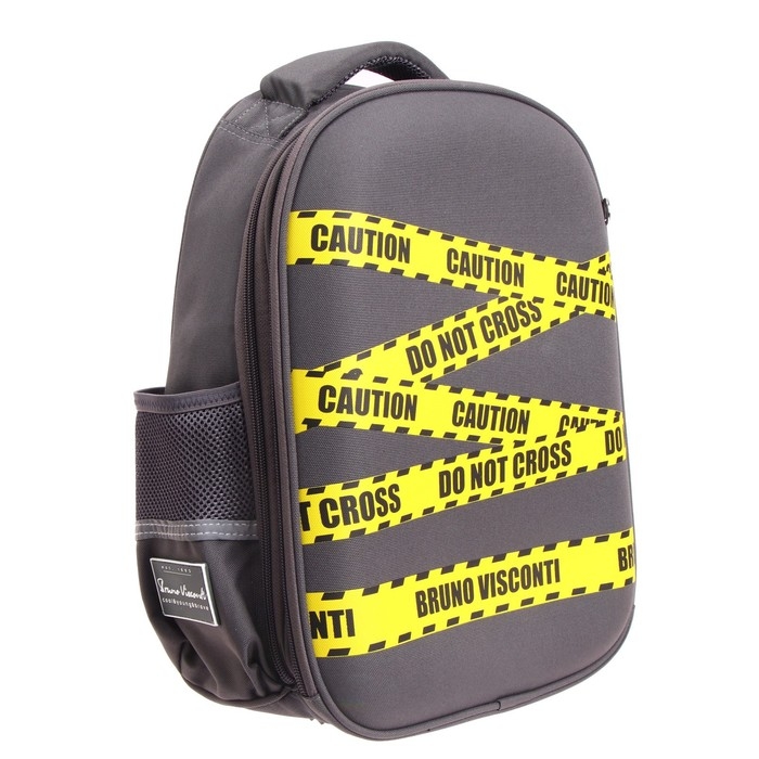Рюкзак каркасный 38 х 30 х 20 см, Bruno Visconti Рюкзак каркасный 38 х 30 х 20 см, Bruno Visconti "Будь осторожен"