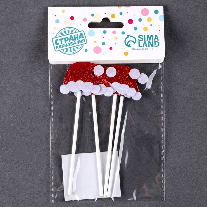 Набор топперов &laquo;Новый год&raquo;, в наборе 4 шт.