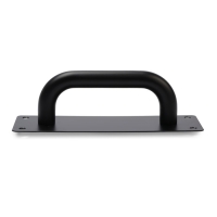 Ручка дверная, цвет черный, 200х65 мм