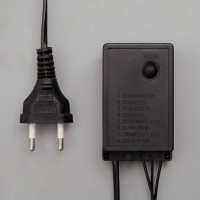 Гирлянда &laquo;Нить&raquo; 20 м, IP44, тёмная нить, 200 LED, свечение красное, 8 режимов, 220 В