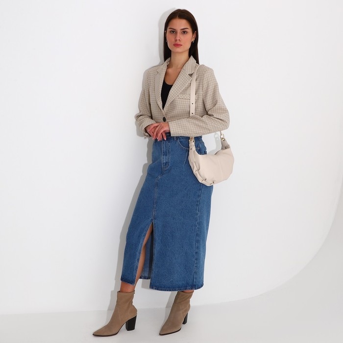 Сумка мешок, отдел на молнии, регулирующийся ремень, цвет молочный Сумка мешок, отдел на молнии, регулирующийся ремень, цвет молочный