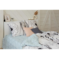 Постельное белье "Этель" 2 сп Одуванчик 175*215 см, 200*220 см, 70*70 см -2 шт, бязь Постельное белье "Этель" 2 сп Одуванчик 175*215 см, 200*220 см, 70*70 см -2 шт, бязь