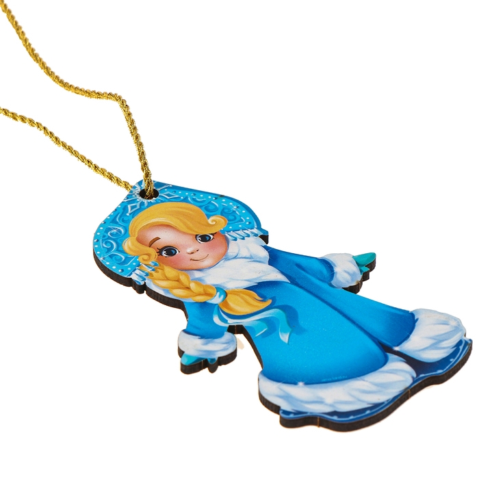 Ёлочная деревянная подвеска «Новый год! Снегурочка» Ёлочная деревянная подвеска «Новый год! Снегурочка»