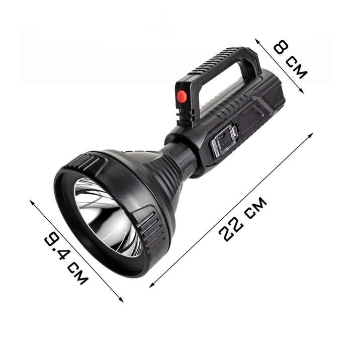 Фонарь прожекторный аккумуляторный, 10 Вт, 3500 мАч, АКБ 18650, XPE, USB, 22 х 9.4 х 8 см Фонарь прожекторный аккумуляторный, 10 Вт, 3500 мАч, АКБ 18650, XPE, USB, 22 х 9.4 х 8 см