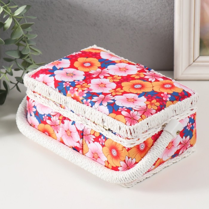 Шкатулка для рукоделия Шкатулка для рукоделия "Японский сад" 18х12х9,5 см