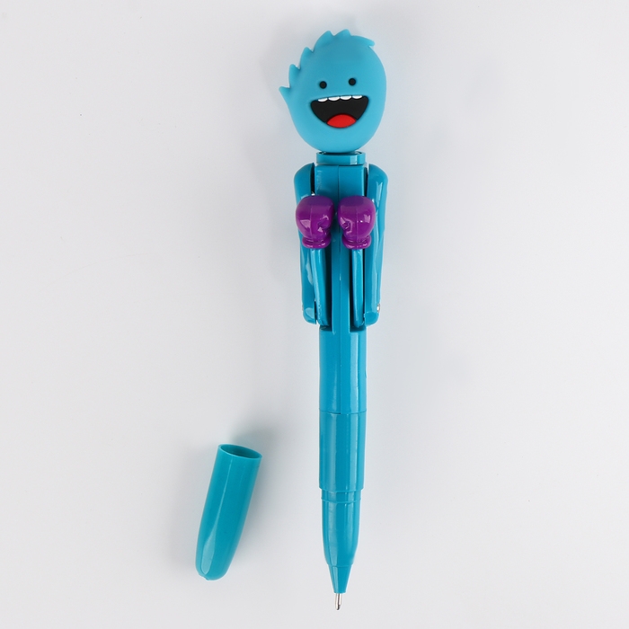 Ручка-прикол &laquo;Чудик&raquo;, боксер, синяя паста