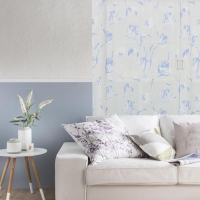 Тюль "Этель"Цветочная иллюзия (голубой) б/ утяжелителя, ширина 260 см, высота 250 см Тюль "Этель"Цветочная иллюзия (голубой) б/ утяжелителя, ширина 260 см, высота 250 см