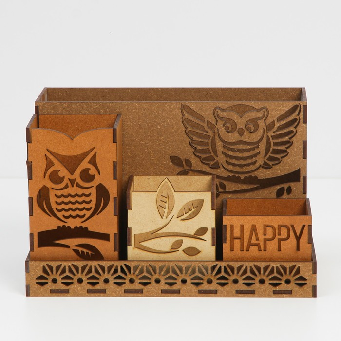 Органайзер для канцелярии настольный &laquo;Совы&raquo;