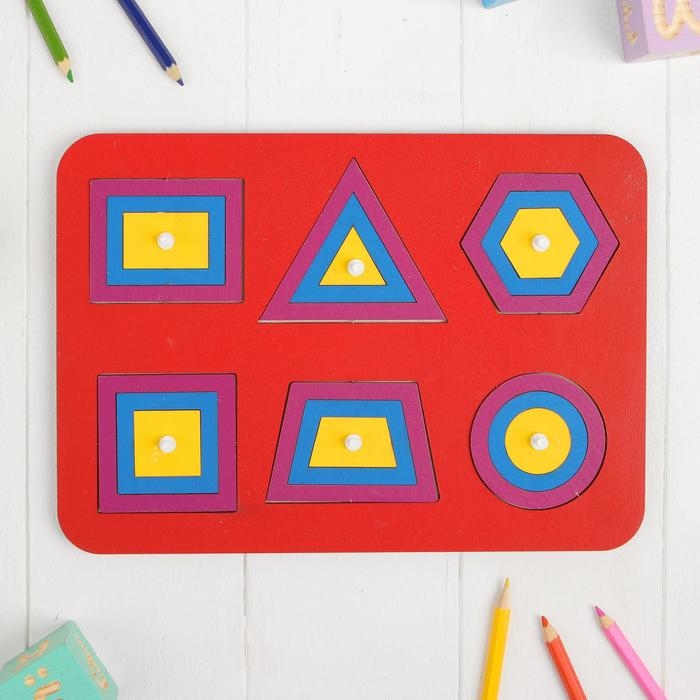 Рамка-вкладыш М. Монтессори «Паутинка 2» МИКС Рамка-вкладыш М. Монтессори «Паутинка 2» МИКС