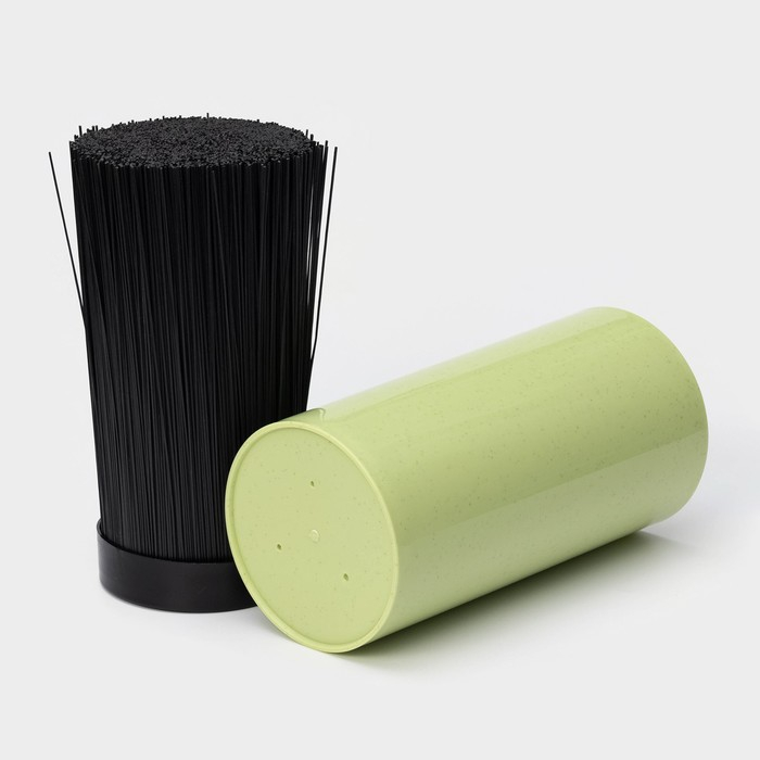 Подставка для ножей с наполнителем &laquo;Нежность&raquo;, 22&times;11 см, цвет зелёный