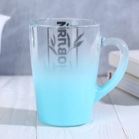 Кружка стеклянная с градиентом и рисунком &laquo;Вдохновляй&raquo;, 300 мл