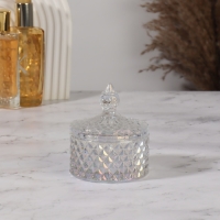 Органайзер для хранения, 1 секция, с крышкой, d = 8,3 × 10,5 см, цвет прозрачный Органайзер для хранения, 1 секция, с крышкой, d = 8,3 × 10,5 см, цвет прозрачный