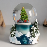 Сувенир полистоун водяной шар музыка, свет "Снежный город" крутится d=12 см 16х15,5х19,5 см 103344 Сувенир полистоун водяной шар музыка, свет "Снежный город" крутится d=12 см 16х15,5х19,5 см 103344