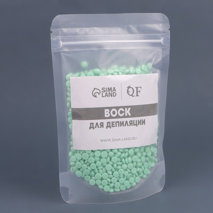 Воск для депиляции, плёночный, в гранулах, 100 гр, цвет зелёный Воск для депиляции, плёночный, в гранулах, 100 гр, цвет зелёный