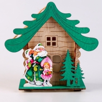 Новый год! Световой декор «Дом Деда Мороза» 6,9 × 12,4 × 11,2 см, МИКС Новый год! Световой декор «Дом Деда Мороза» 6,9 × 12,4 × 11,2 см, МИКС