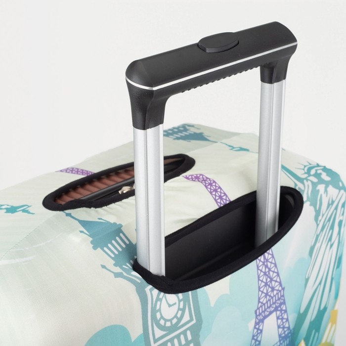 Чехол на чемодан 20 Чехол на чемодан 20", цвет бирюзовый