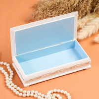 Шкатулка - купюрница &laquo;5000 рублей&raquo;, белая, 8,5&times;17 см, лаковая миниатюра