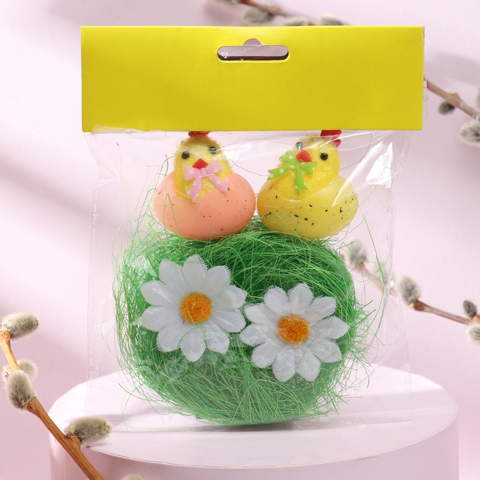 Набор для декора пасхальный &laquo;Цыплята&raquo; 2 &times; 11 &times; 11 см