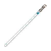 Ошейник "Лапки", 28 х 1 см, ОШ 18-24 см, прозрачный/чёрный Ошейник "Лапки", 28 х 1 см, ОШ 18-24 см, прозрачный/чёрный