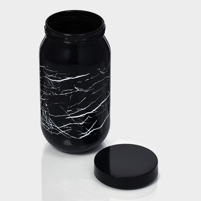 Банка стеклянная для сыпучих продуктов &laquo;Марбл&raquo;, 1 л
