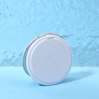 Зеркало складное «Цветы», d = 7,5 см, цвет голубой Зеркало складное «Цветы», d = 7,5 см, цвет голубой