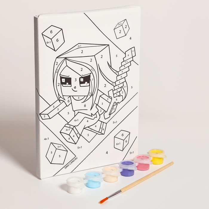 Картина по номерам для детей &laquo;Смелая девочка&raquo;, 21 х 15 см