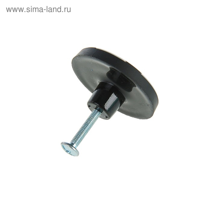 Ручка кнопка детская KID 014, Ручка кнопка детская KID 014, "Футбольный мяч", резиновая, белая/черная