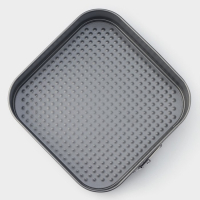 Форма для выпечки Доляна &laquo;Элин. Квадрат&raquo;, 21,5&times;6,5 см, съёмное дно, антипригарное покрытие, цвет чёрный