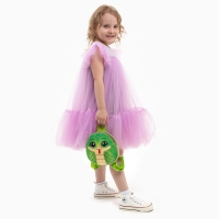 Новый год! Рюкзак детский новогодний &laquo;Весёлая змейка&raquo;, плюшевый, цвет зелёный