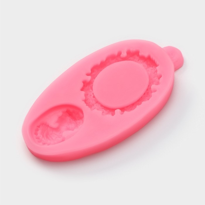 Молд Доляна &laquo;Рамка и портрет&raquo;, силикон, 8,5&times;4,5 см, цвет розовый