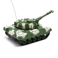 Танк радиоуправляемый &laquo;Атака&raquo;, световые и звуковые эффекты, работает от аккумулятора, цвет зелёный