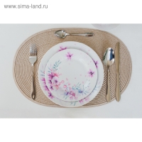 Салфетка сервировочная Доляна &laquo;Овал&raquo;, 45&times;30 см, цвет молочный