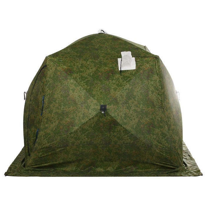 Палатка зимняя &laquo;СТЭК&raquo; КУБ 4-местная, трёхслойная, цвет камуфляж ДМ