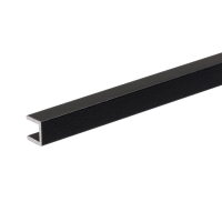 Торцевая планка для стеновой панели длина 4 мм, черная, 0,6 м