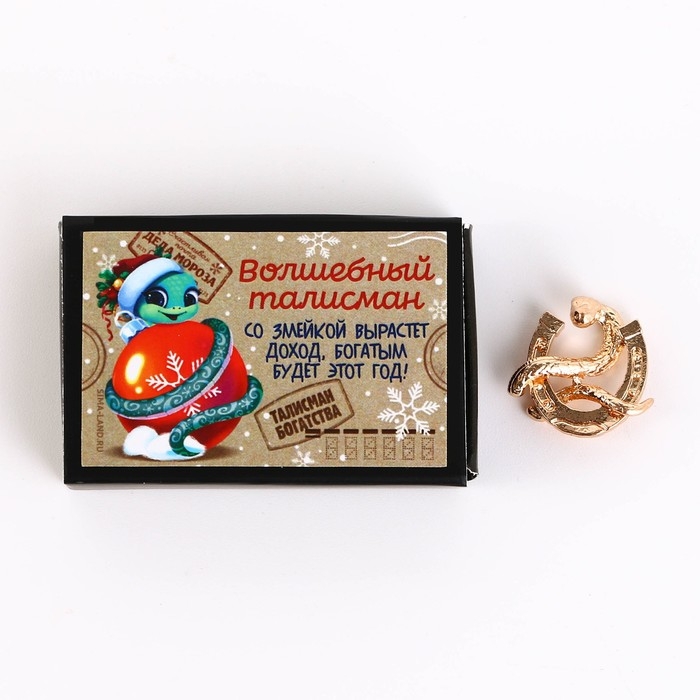 Кошельковый талисман новогодний в коробке «Новый год: Волшебный талисман», фигурка, 5,4 х 3,6 см Кошельковый талисман новогодний в коробке «Новый год: Волшебный талисман», фигурка, 5,4 х 3,6 см