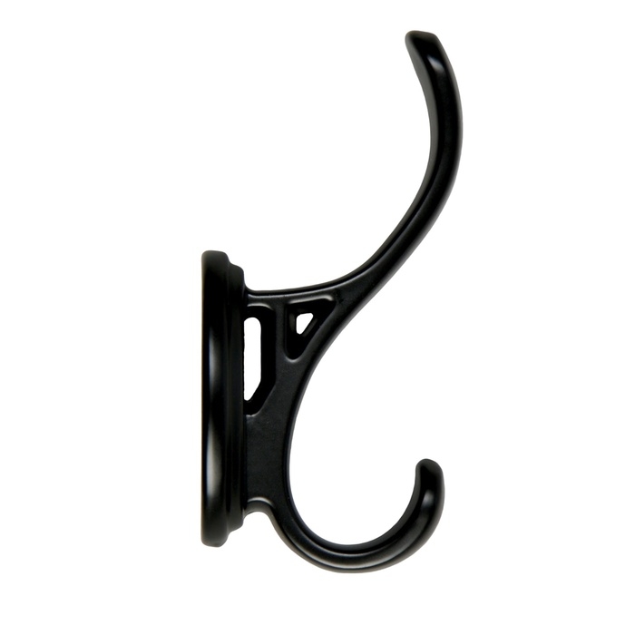 Крючок мебельный CAPPIO FLOW, двухрожковый, черный Крючок мебельный CAPPIO FLOW, двухрожковый, черный