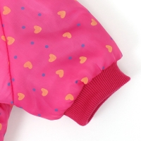 Комбинезон "нежный путь" на меховом подкладе, размер S  (ДС 25, ОШ 25, ОГ 35 см), розовый