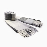 Палантин женский, цвет серый/синий, размер 68х180 см Палантин женский, цвет серый/синий, размер 68х180 см