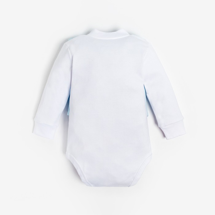 Боди Крошка Я Боди Крошка Я "Костюм", белый/голубой, МИКС, рост 74-80 см