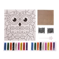 Набор для творчества. Фреска песком &laquo;Магическая сова&raquo;
