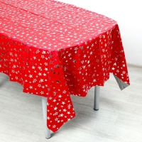 Скатерть &laquo;Звёзды&raquo;, 137 &times; 183 см, цвет красный