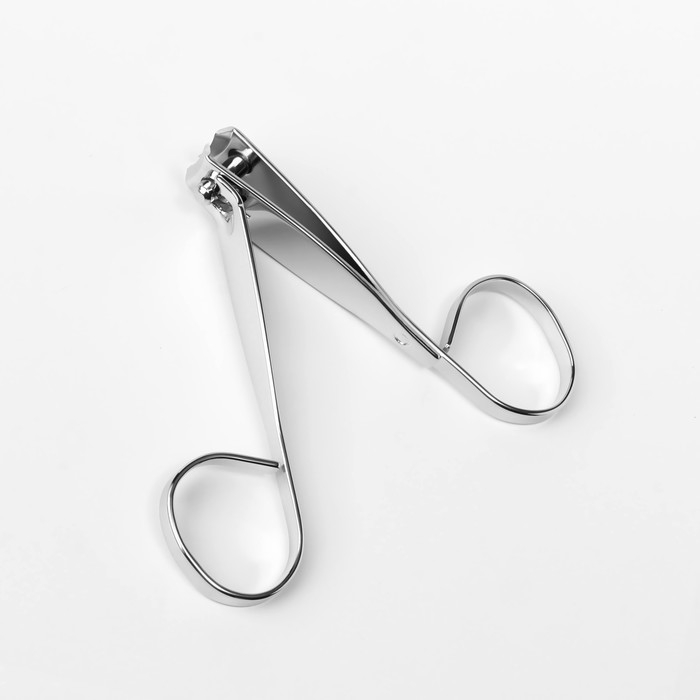 Кусачки-книпсер маникюрные, в форме ножниц, 7,5 см, цвет серебристый Кусачки-книпсер маникюрные, в форме ножниц, 7,5 см, цвет серебристый