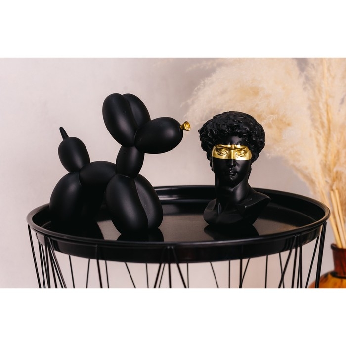 Сувенир полистоун бюст Сувенир полистоун бюст "Давид с золотой полосой на глазах" чёрный 14х10 см