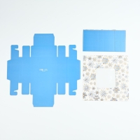 Коробка под 4 конфеты &laquo;Золотые искры&raquo;, 10.5 х 10.5 х 3.5 см, Новый год