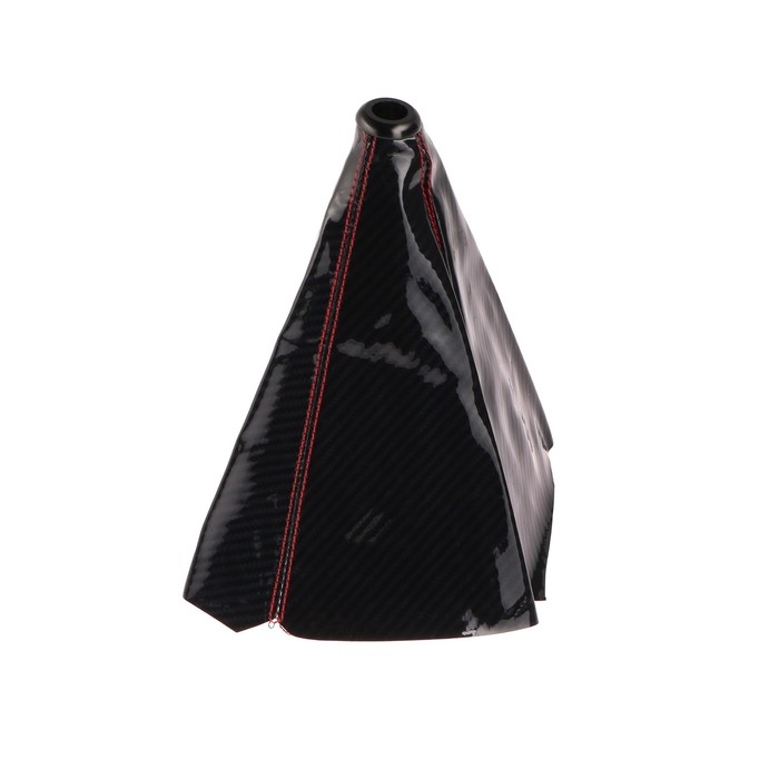 Кожух рычага КПП, универсальный, под карбон, черный глянец Кожух рычага КПП, универсальный, под карбон, черный глянец