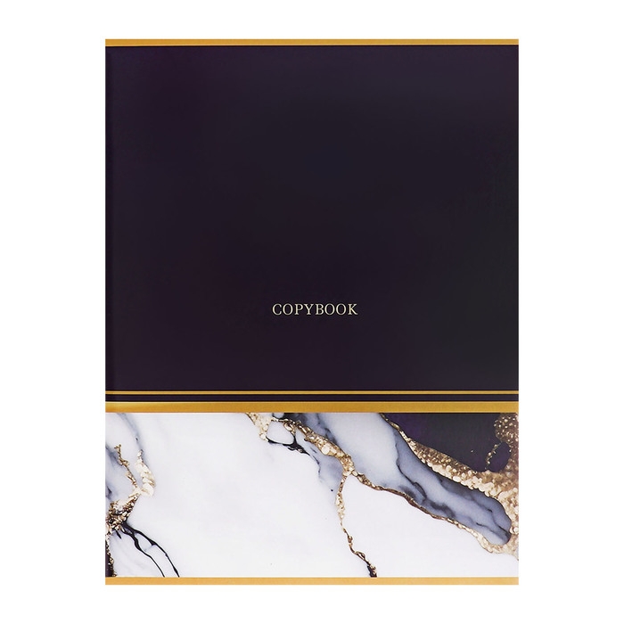 Тетрадь А4 80 листов в клетку Calligrata Тетрадь А4 80 листов в клетку Calligrata "Мрамор синий с золотым", обложка мелованный картон, глянцевая ламинация, блок офсет