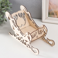 Шкатулка дерево для конфет "Новогодние Сани" 25х9х13 см (набор 5 деталей) Шкатулка дерево для конфет "Новогодние Сани" 25х9х13 см (набор 5 деталей)