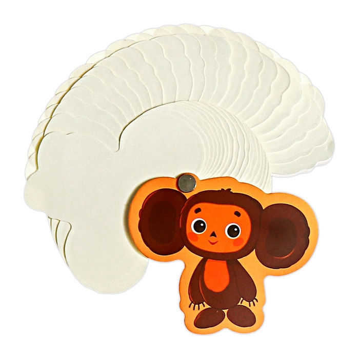 Блокнот А6, 15.5 х 9 см, 50 листов на болте Блокнот А6, 15.5 х 9 см, 50 листов на болте "Чебурашка" CBJS-UA1-FNP-H1